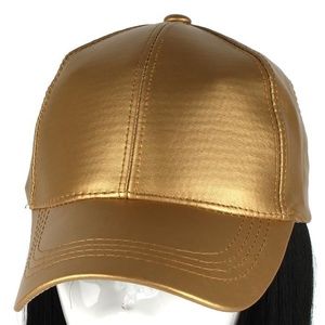 FAUX LEATHER CAP